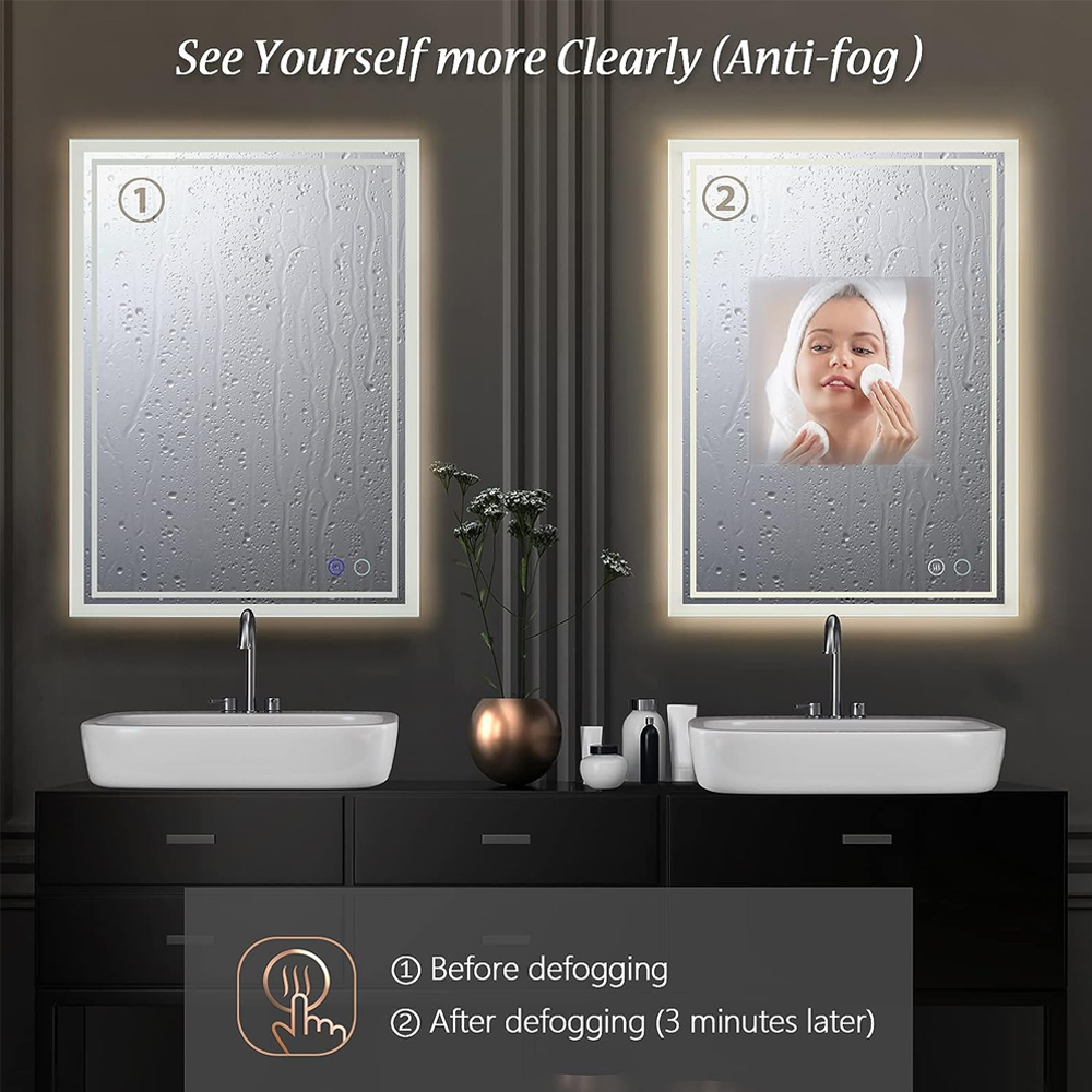 SL 12v 12W 24W 36W LED Smart Defogger Touch Switch Sensor For Bathroom Vanities Mirror IP24 Customized