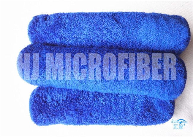 Super Absorbency Blue Color Hand Towel Mixrofiber Coral Fleece Towel For Kitchen