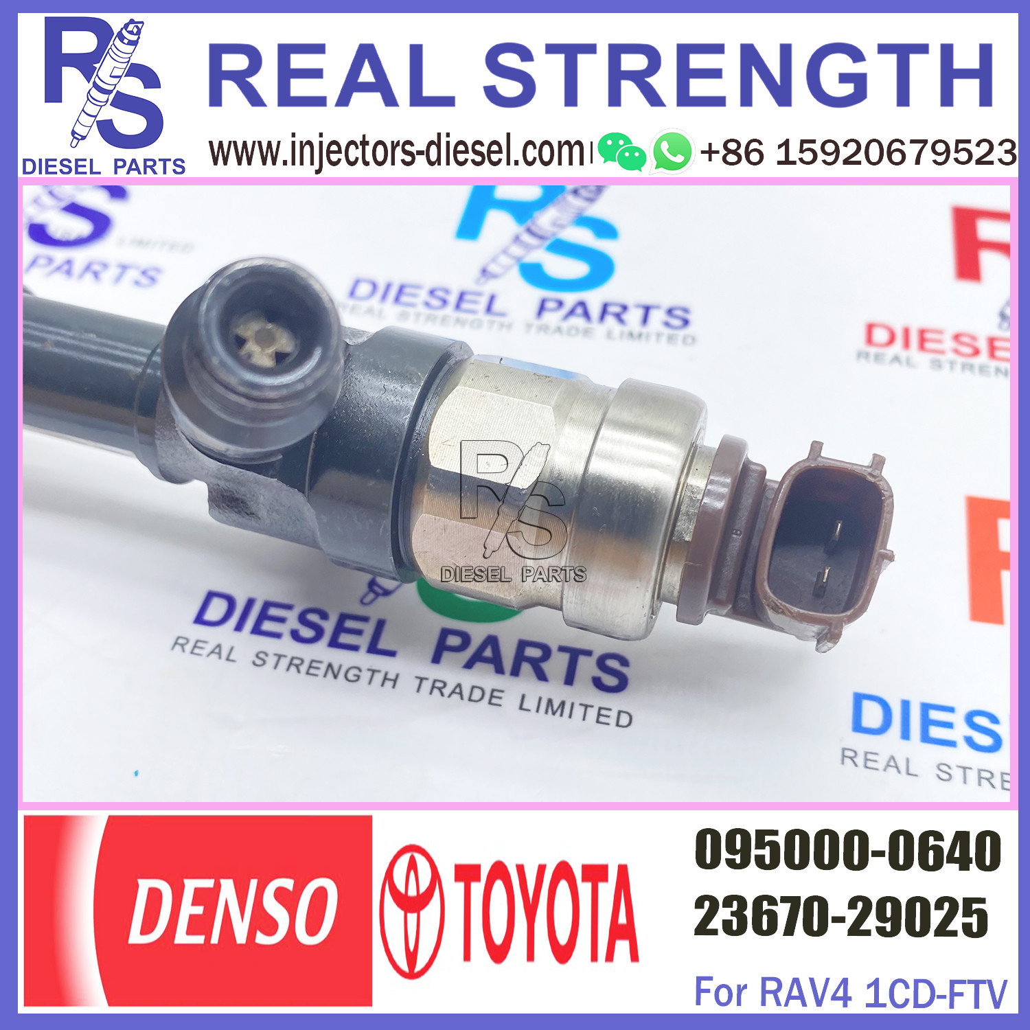 Diesel Common Rail Fuel Injector 095000-0640 095000-0641 or injector 095000-0641 For ISUZU 6HK1