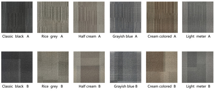 PVC Backing Hospitality Carpet Tile Nylon Square Carpets 50cm X 50cm