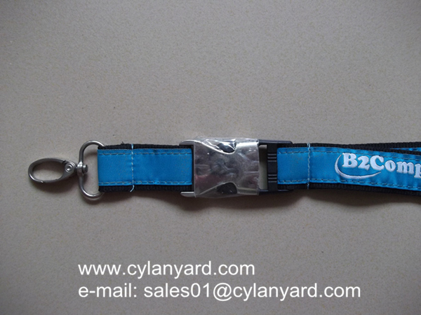 Graded Jacquard Label Overlaid Lanyards