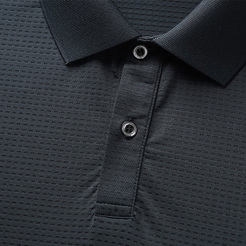 Lapel Short Sleeves 80% Nylon OEM T Shirts For Middle Aged Man