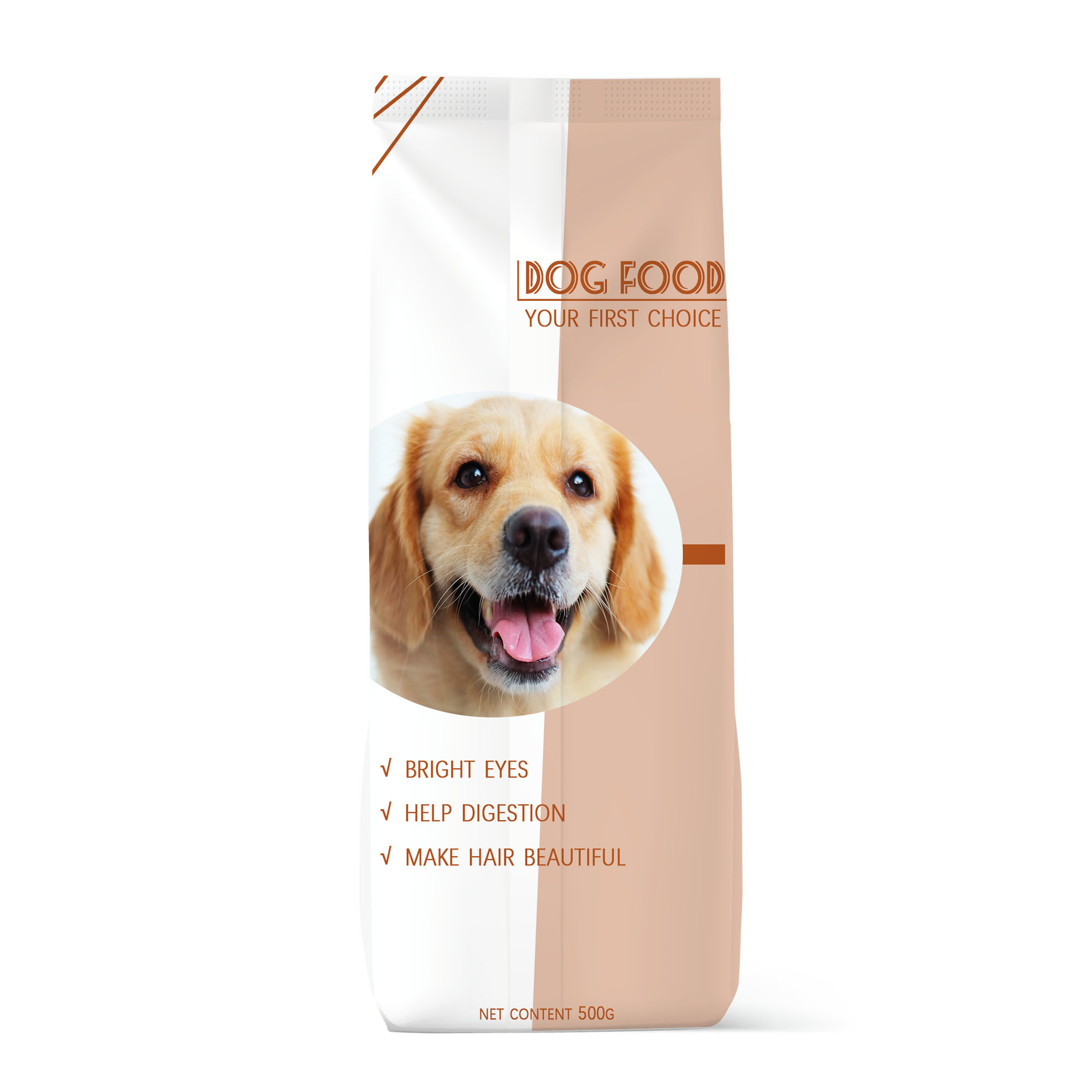 SGS Stand Up Zipper Pouch Custom Printed Doypack Pet Food Bag