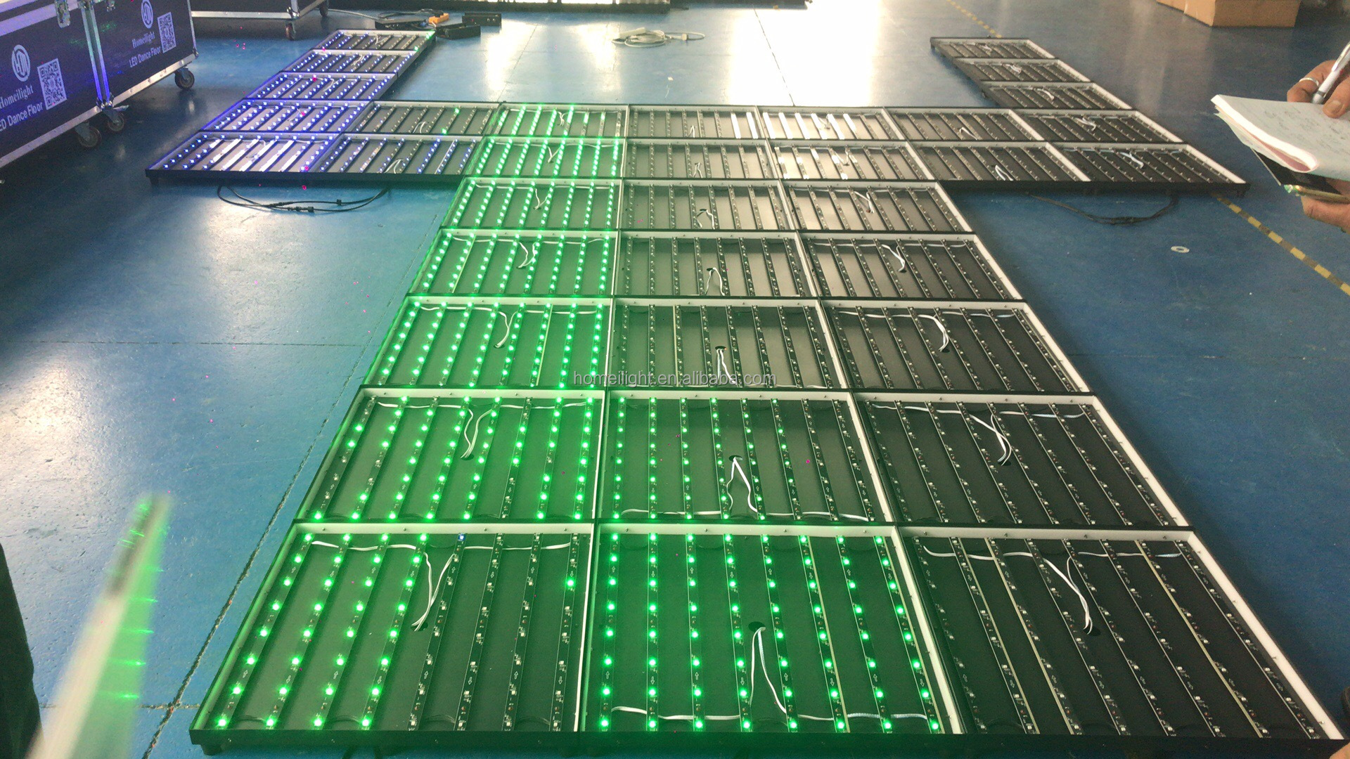 Wedding Disco Party Stage Used Portable Panel 8*8 Pixel High Brightness RGB 3in1 Digital Led Video Dance Floor