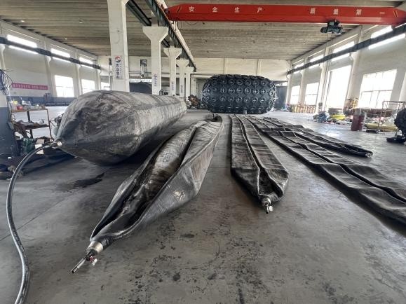 High-Performance Pneumatic Marine Airbag for Ship Launching and Docking