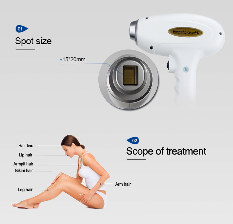 Stationary 10hz 808nm Laser Hair Removal