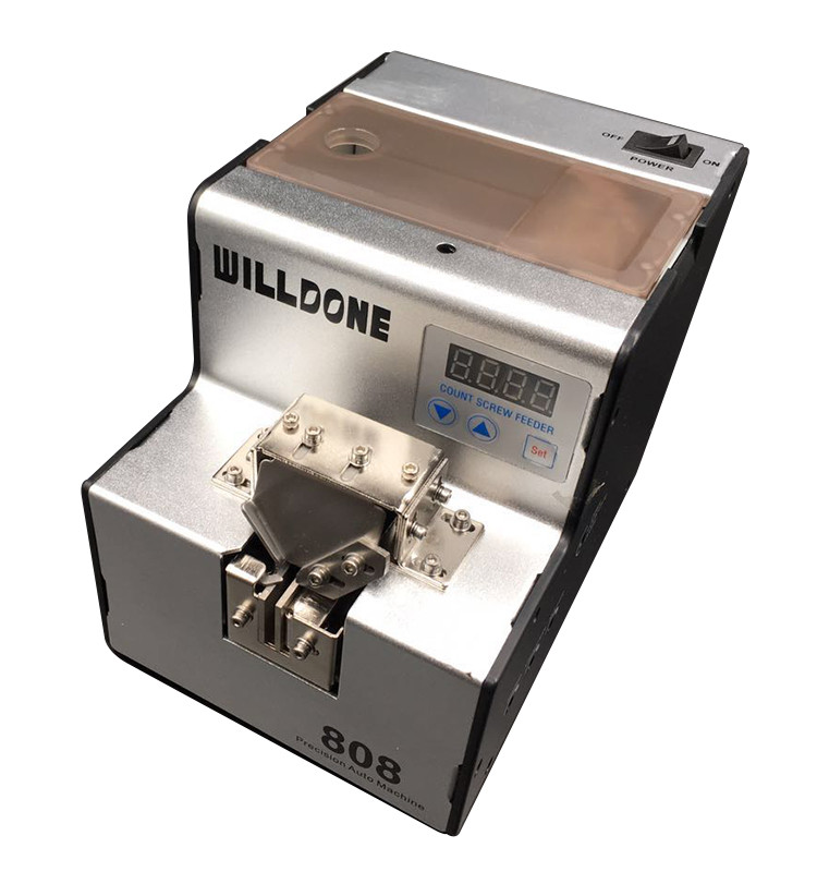 Rail Adjustable Auto Screw Feeder , Small Screw Feeder With Display