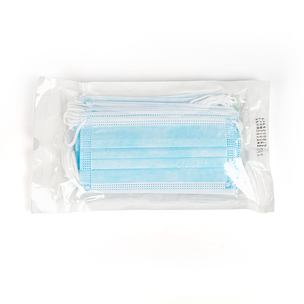 Disposable 3 Ply Face Mouth Mask / Nonwoven Respirator Protective Masks