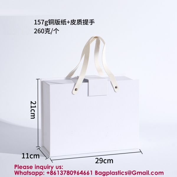 Luxury Foldable Gift Box With Removable Ribbon | Collapsible Box With Magnetic Closure | Weddings, Bridal Showers, Corporate Gifts | 100% Recycled