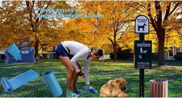 High Quality Eco-friendly Degradable Fashion With Printing Doggy Pet Dog Waste Poop Bags, Eco friendly pet dog waste poo