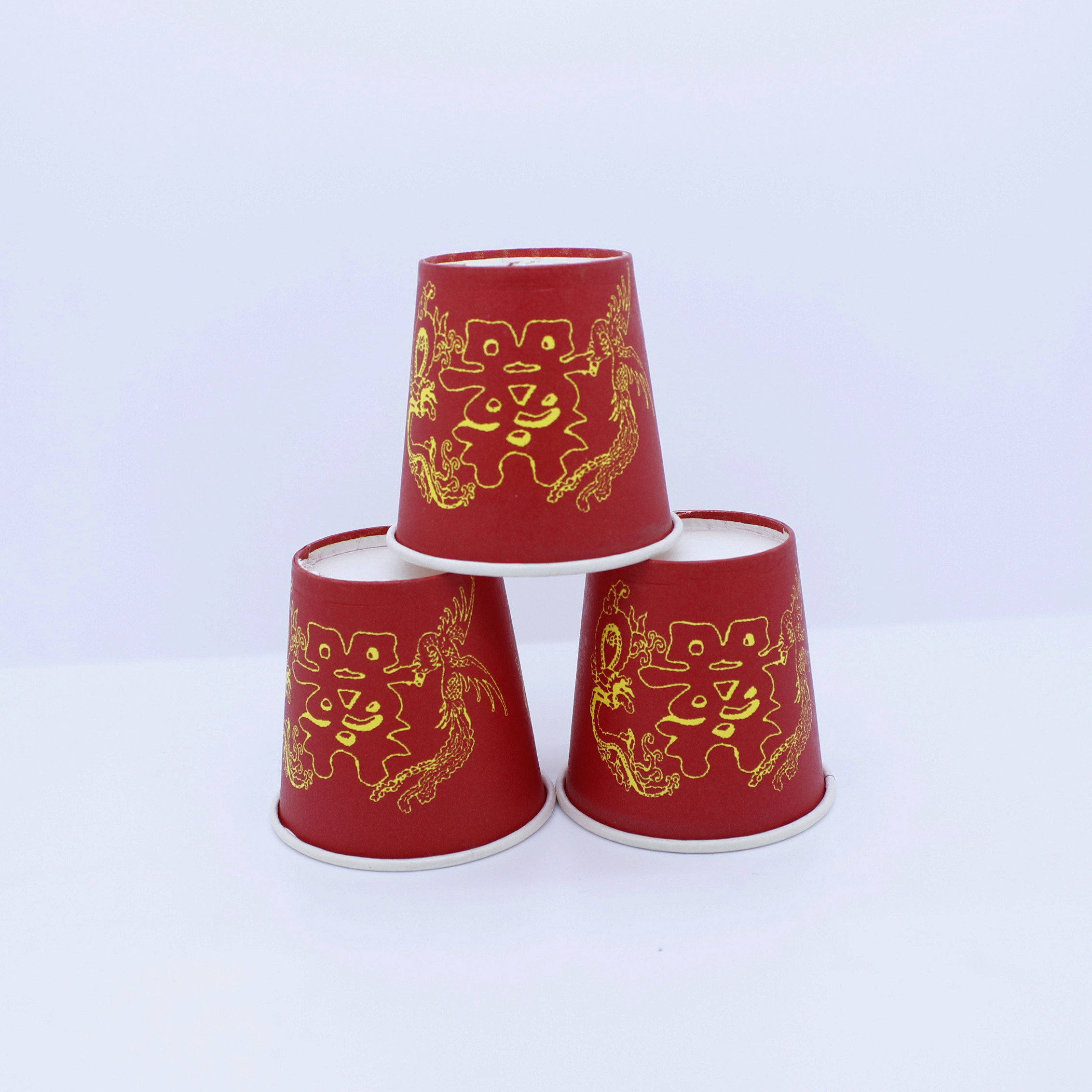 Tea Coffee Ripple Paper Cup 2.5oz - 32oz Single Wall Recyclable With Logo Printing