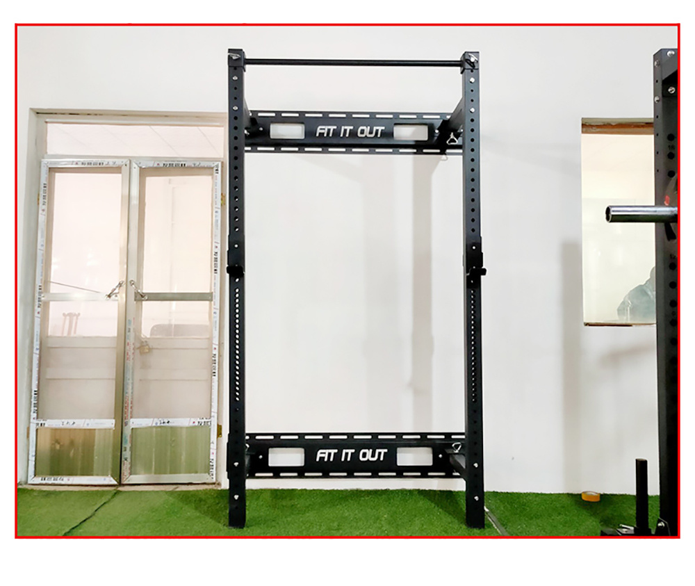 Commercial Gym Fitness Equipment and Home Strength Machine Wall Mounted Squat Rack