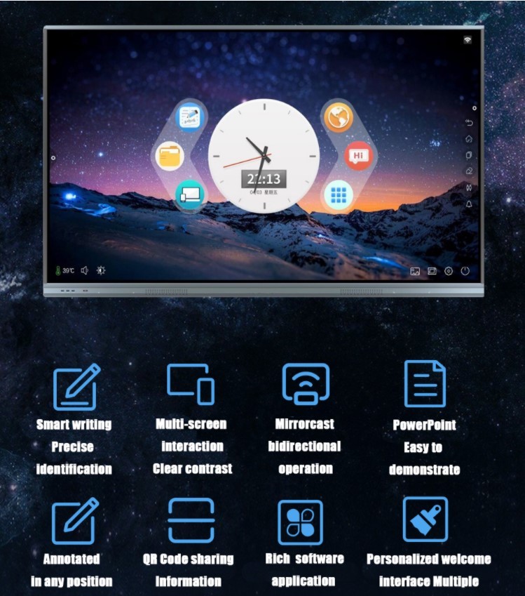 Touch Screen Teaching Board , Smart Interactive Whiteboards In The Classroom