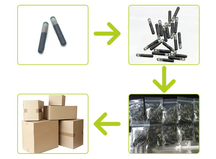 Injectable RFID Application Glass Tag For Fish Tracking Dog Animal ID Pet Microchip
