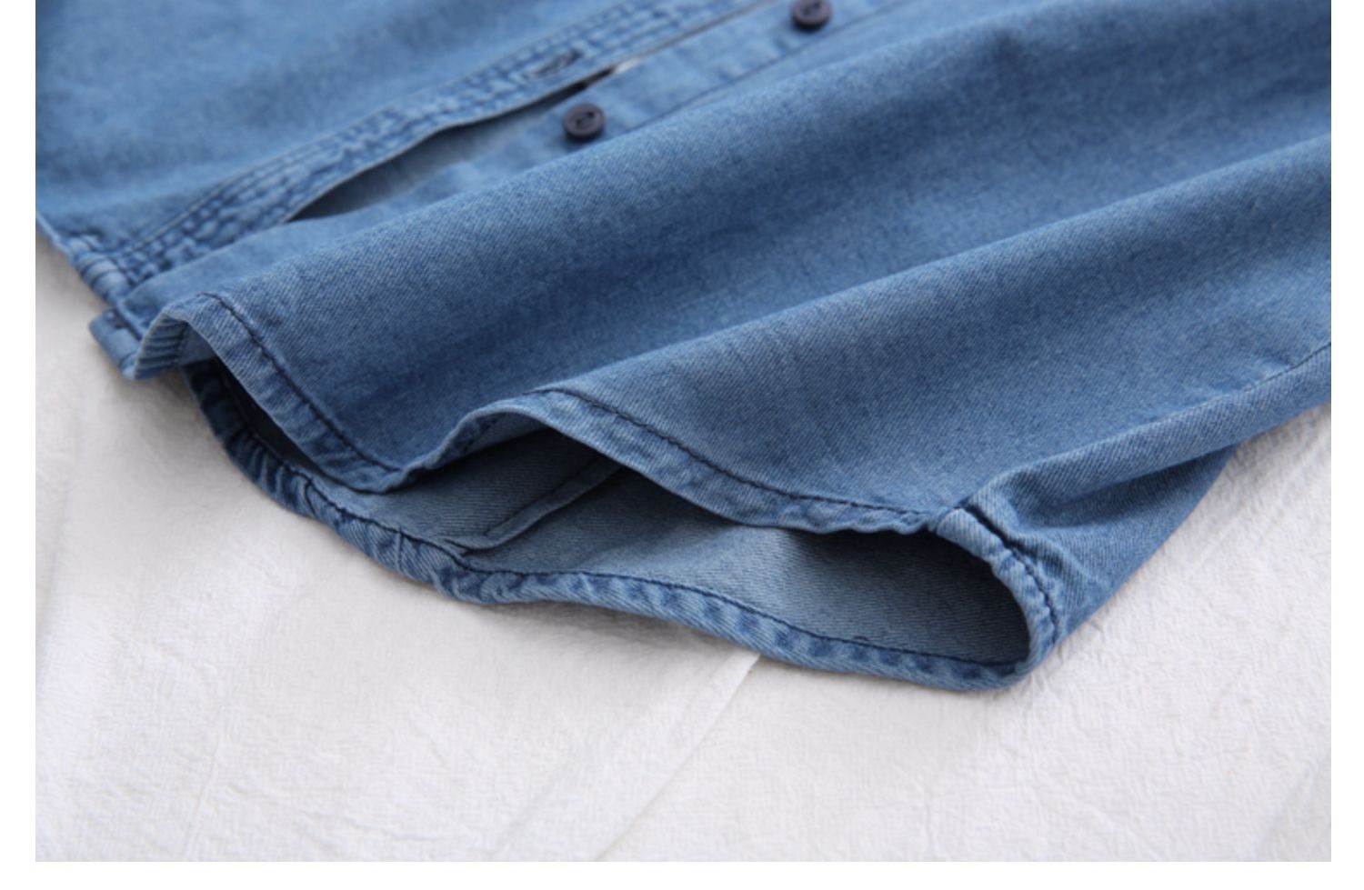 Gracell Tencel Denim Shirt Fabric 7 Oz Combed Cotton Yarn