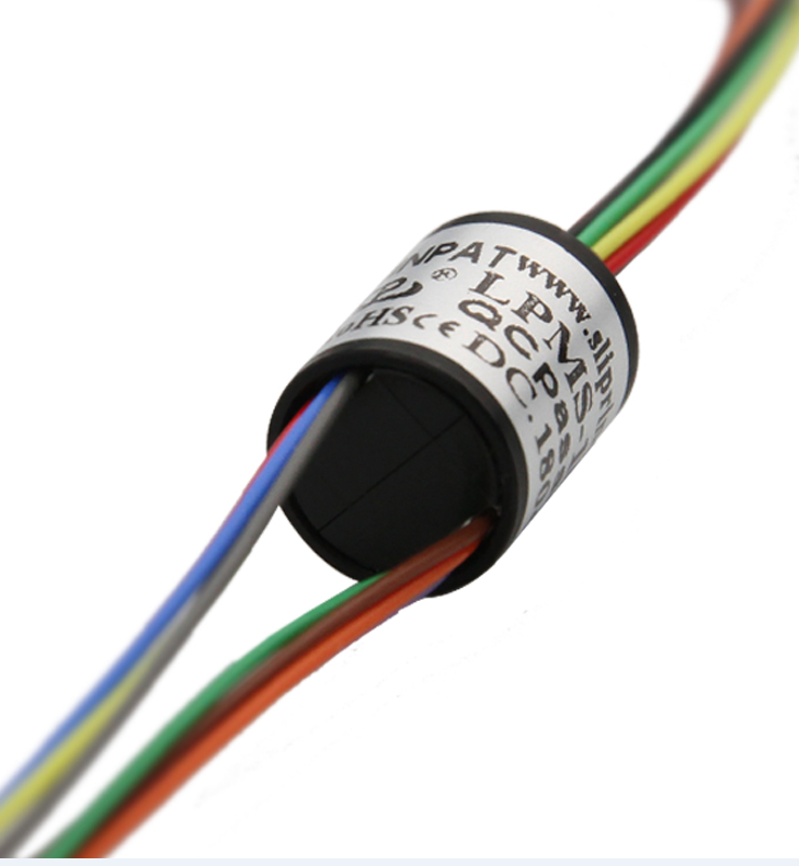 Super Mini Capsule Slip Ring 10 Circuits 0~300 RPM