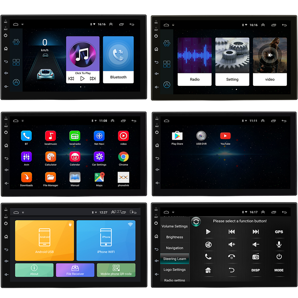9 inch Android 8.1 Car DVD Stereo Player with Reversing Camera for VW Universal