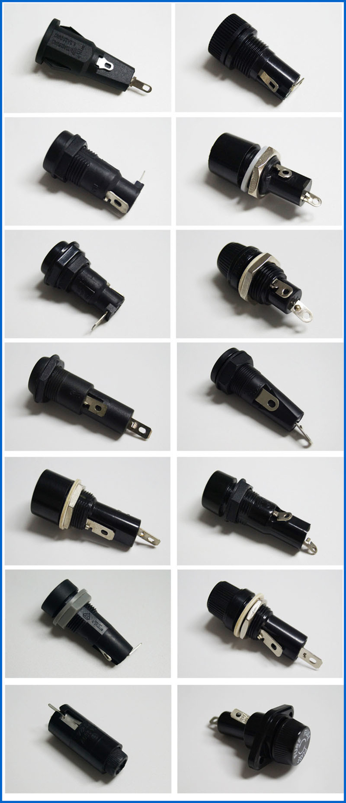 3AG Screw Driver Slot Extractor PCB Mount Fuse Holder Thermoplastic 6x30mm 3