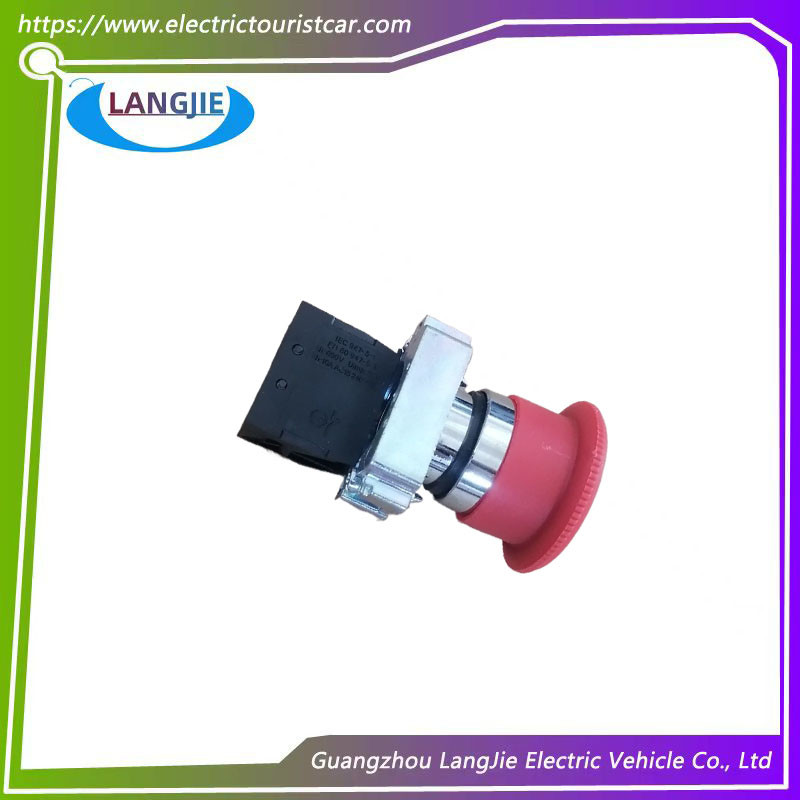 Knob Reset Red Emergency Stop Mushroom Button Switch For Marshell Golf Cart