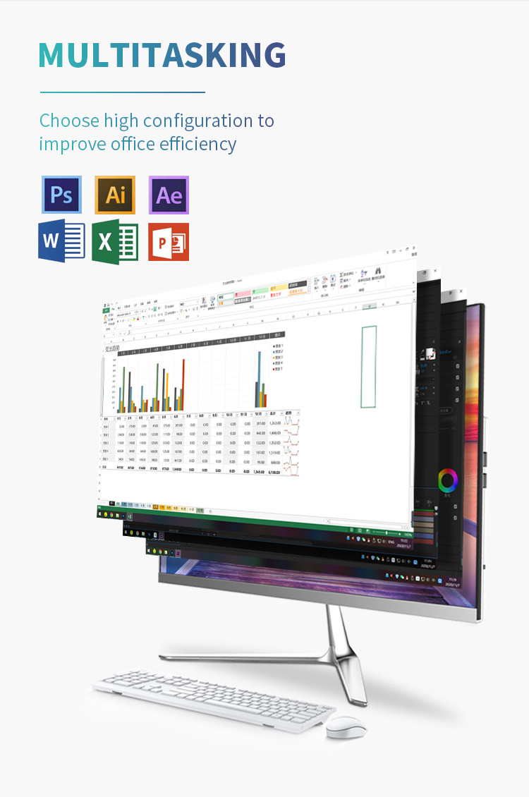 HDD500G ODM I7 Desktop Computer Integrated Graphics