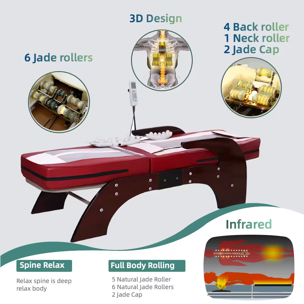 Nugabest Tourmanium Massage Beds N5 Back Pain Thermal Therapy Migun Automatic Electric Thermal Jade Massage Bed