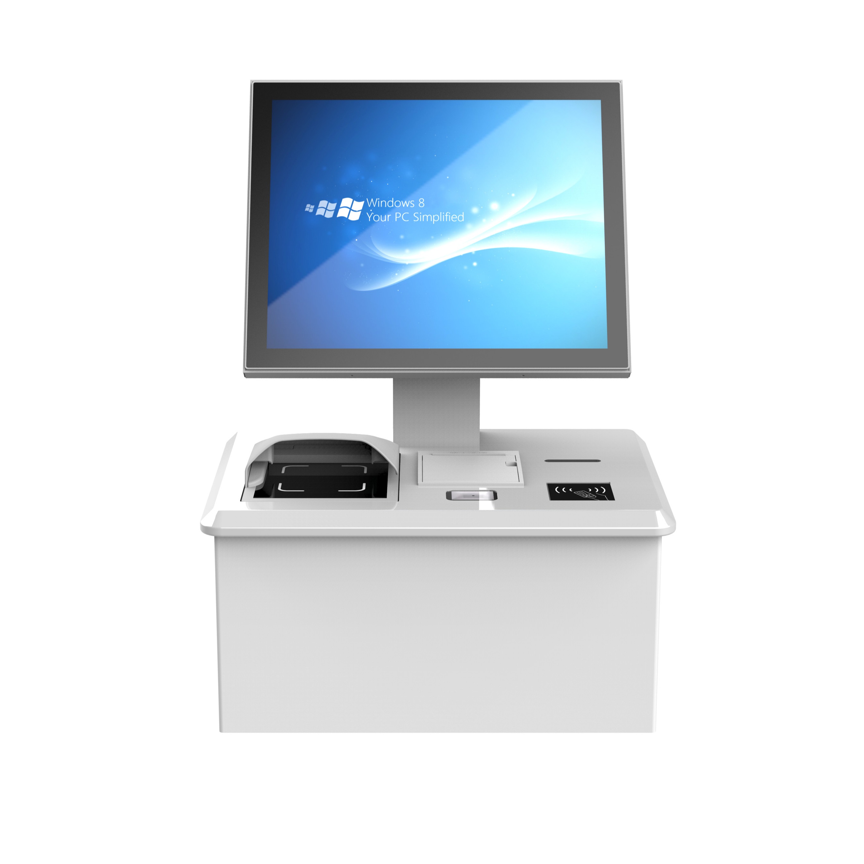 Hotel Self Service Check In Kiosk 21.5 Inch TFT Monitor With Card Dispenser