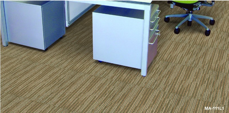 Multi level loop Nylon striped office carpet tile, nylon carpet tiles