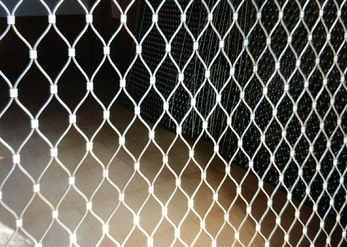 25.4mmx44mm ferrule Wire Rope Net Garden Fence Mesh
