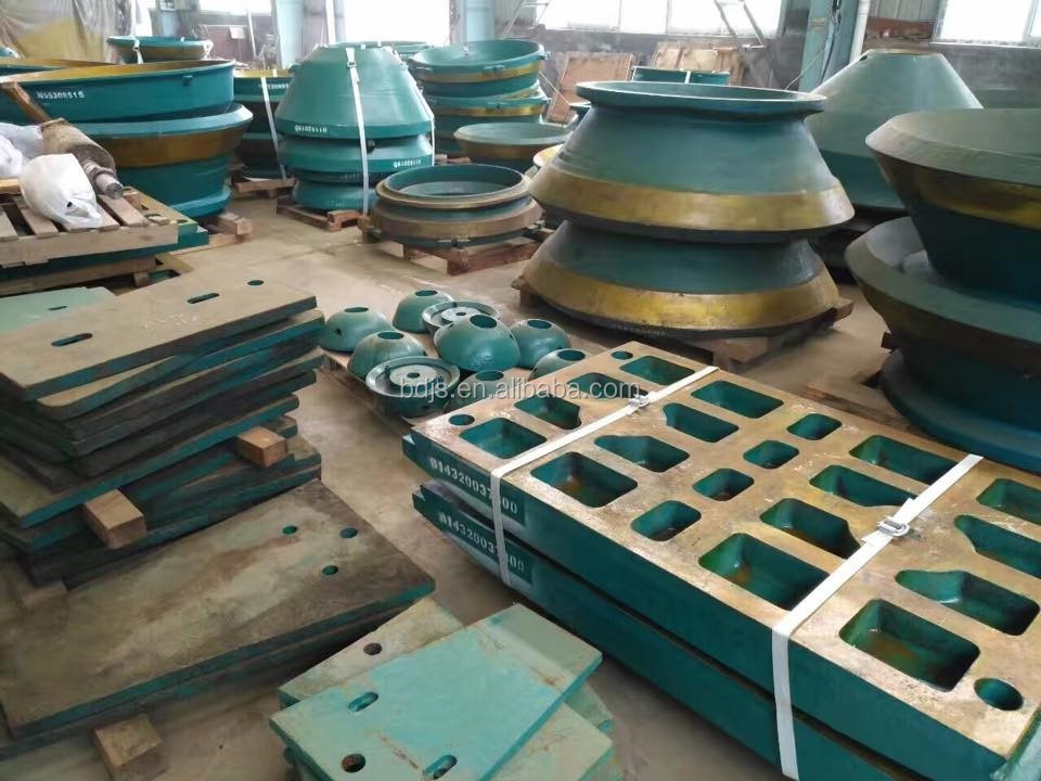Casting Processing Type Mantle and Concave for GP300 Cone Crusher Replacement Parts