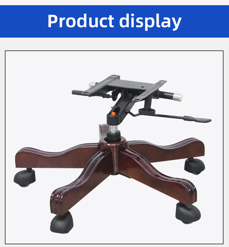 Office Boss Swivel Chair Wood Base Big Class Chair Five Star Foot Base