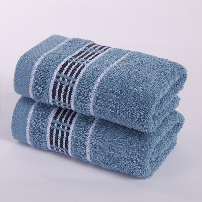 Towel pure cotton absorbent thickened soft plain gift household face towel cotton