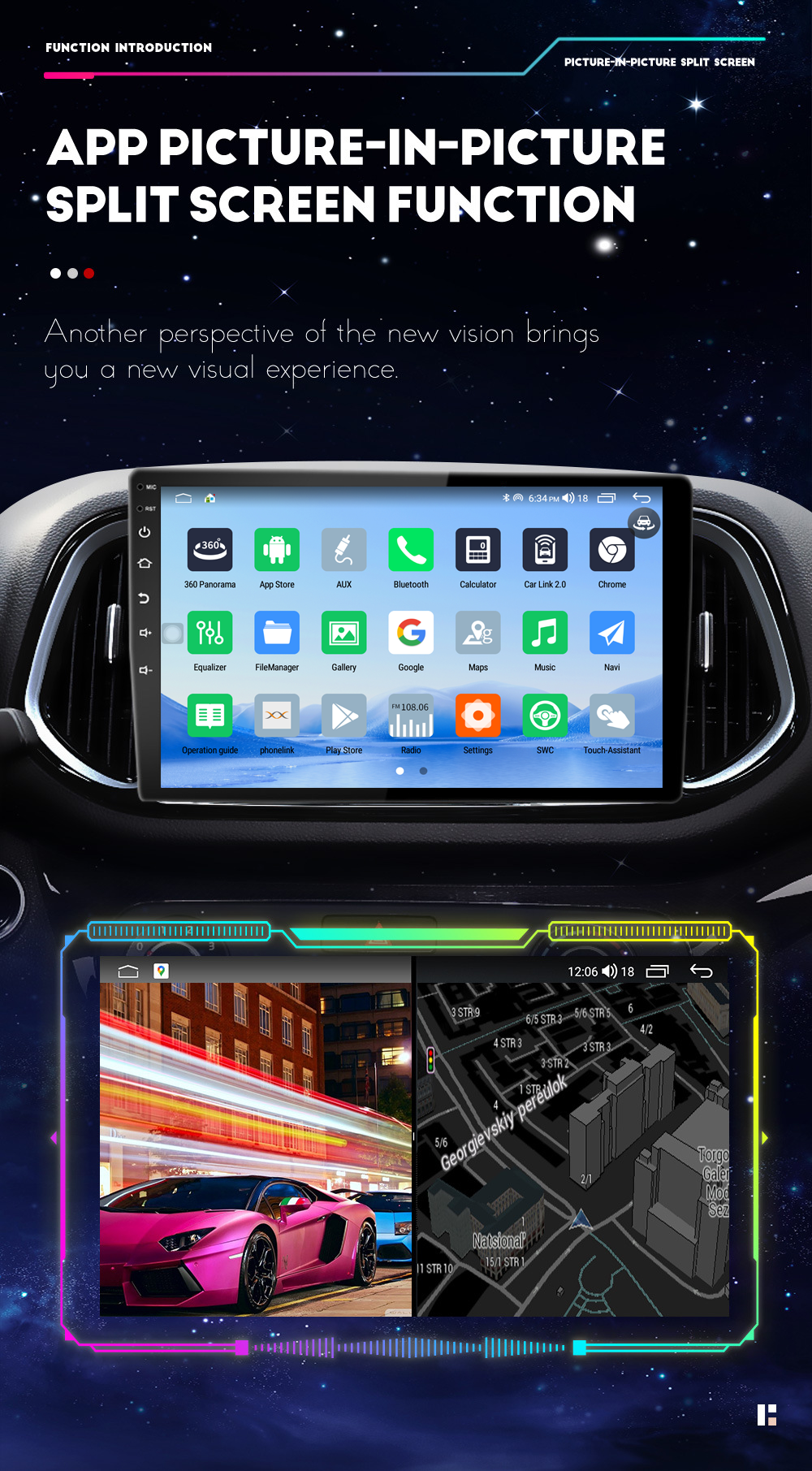 1 Din Android Car Radio Player 7/9/10 Inch Touch Screen for Toyota/Nissan/Hyundai/Honda
