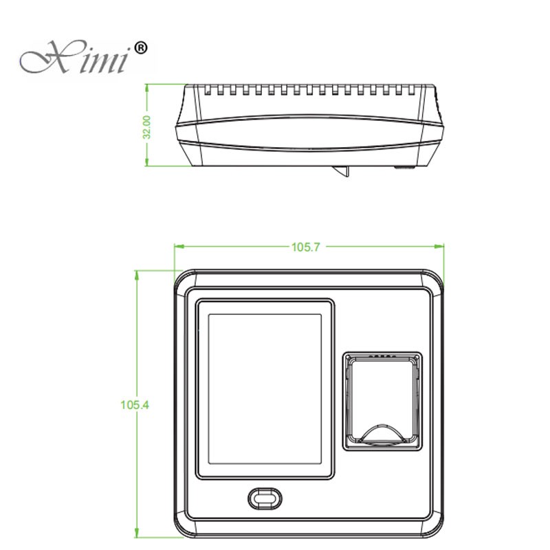 Biometric Fingerprint Access Control With 13.56MHZ Card Reader SF300 Door Access Control System ZK Time Attendance