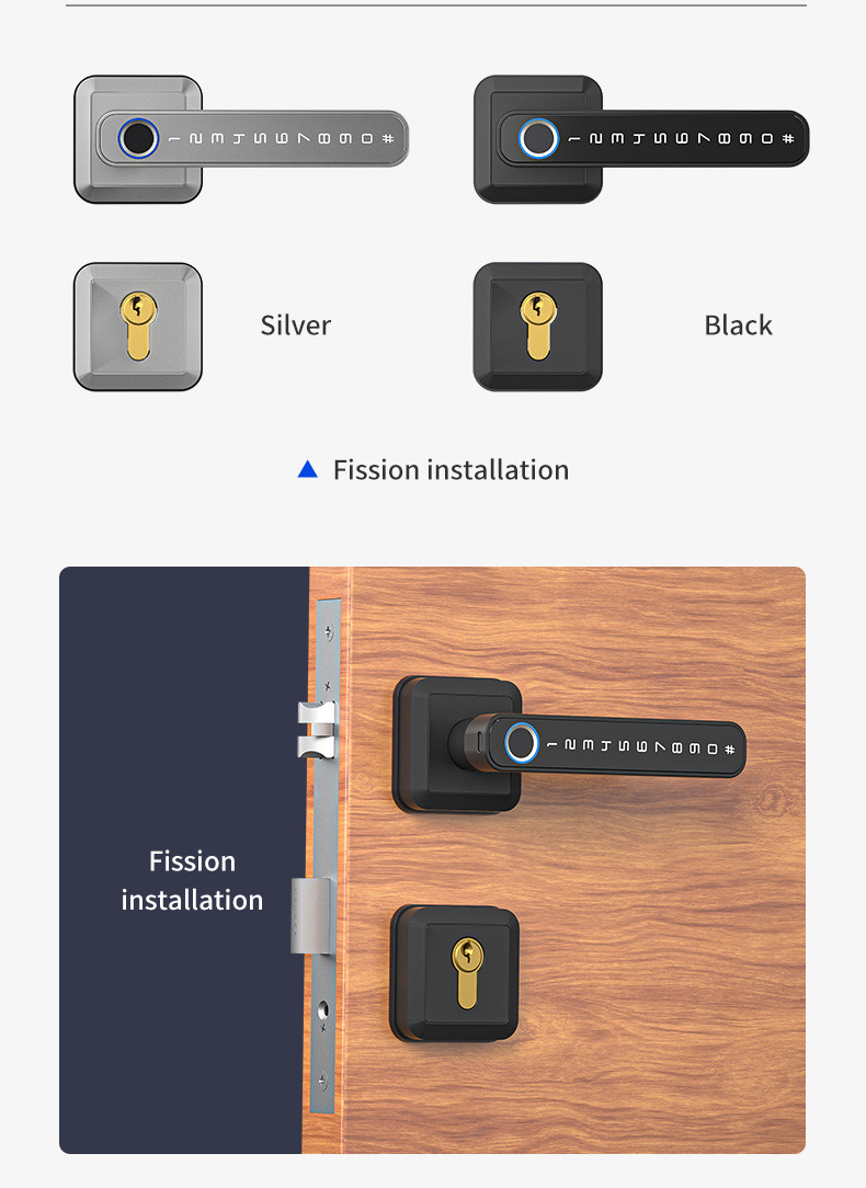 Wifi Password Electronic Smart Door Lock Keyless Tuya Smart Lock