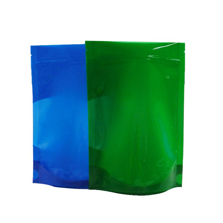 Oem Multi Color Safe Food Ziplockk Packaging Bag BOPP Three Side Seal Pouch