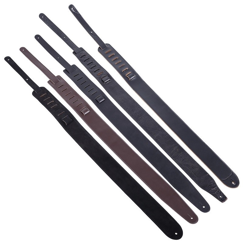 5Cm Width Leather Head Polyester Custom Printed Guitar Straps Accessories For Guitar Decoration