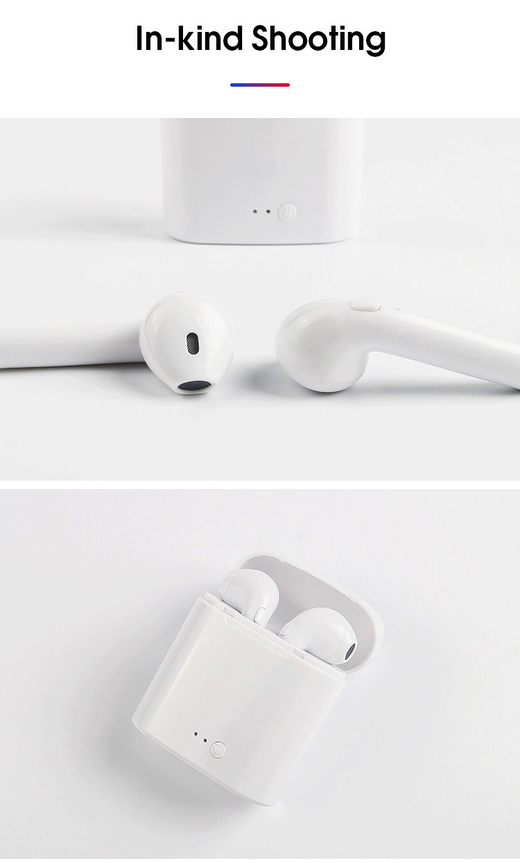 I7 Bluetooth headset tws with charging compartment True wireless binaural Bluetooth headset i7s tws Bluetooth headset un