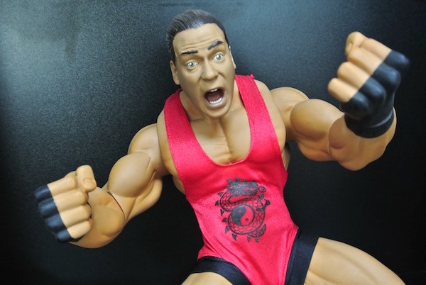 Customized Collectible Vinyl Toys Muscle Man With Surprised Expression