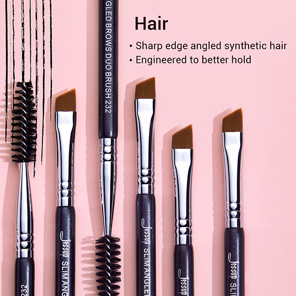 Jessup Dual Head Eyebrow Eyelash Brushes Cosmetics Beauty Tools