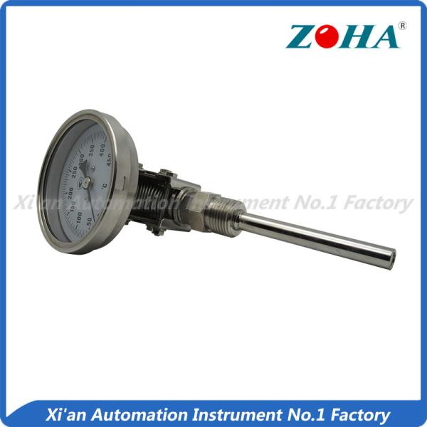 Universal Mount Industrial Bimetal Thermometer / Mini Dial Faced Bimetal