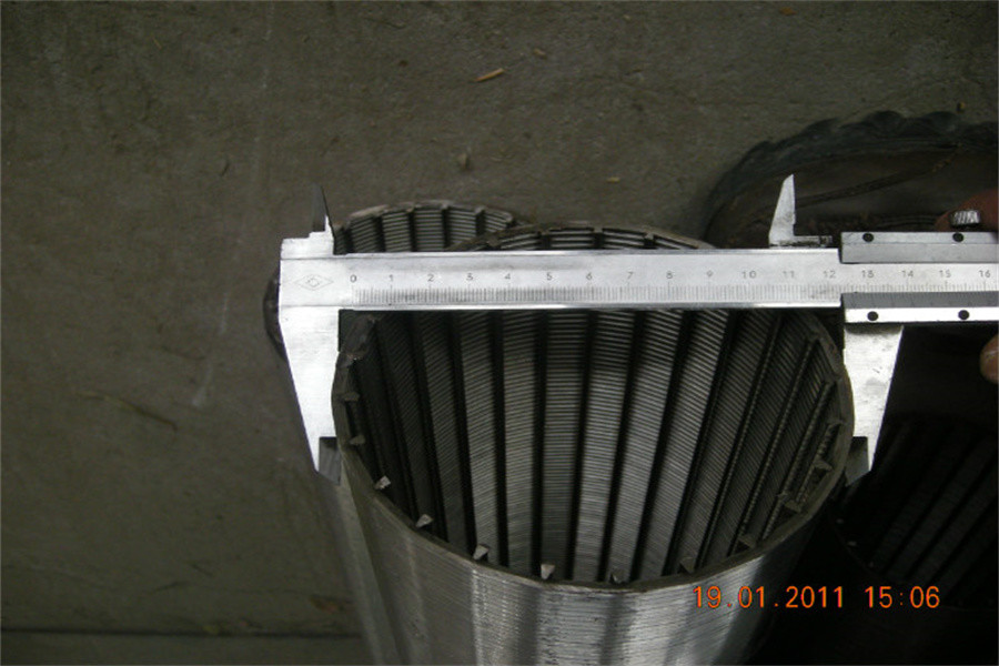OD 126mm Continuous Slot Screen Stainless Steel AISI 316 Tube