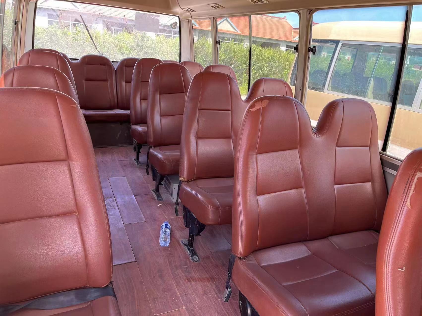 2012 Year 23 Seats Used Toyota Coaster Bus 1Hz Diesel Engine With Folding Door In Good Condition