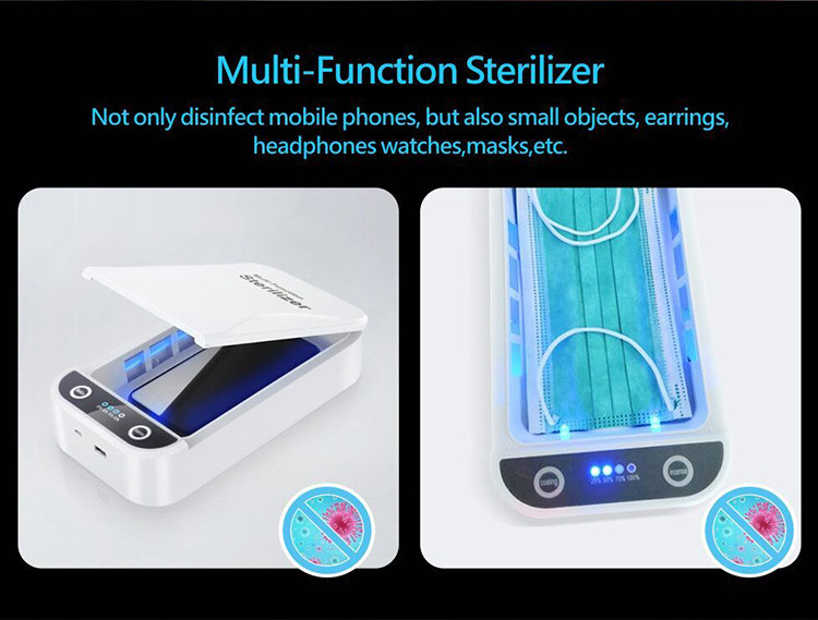 Portable 5V 5W Micro USB Cable UV Phone Sterilizer Box