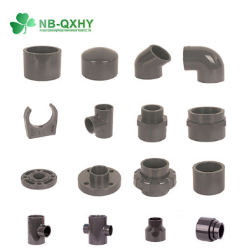 Plastic DIN Grey UPVC Pipe Water Supply Pressure Pipe Fittings