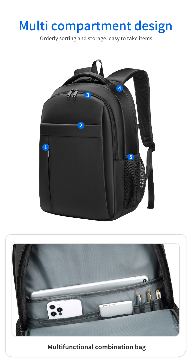 High quality new wholesale custom logo oem business men waterproof school bags laptop backpack