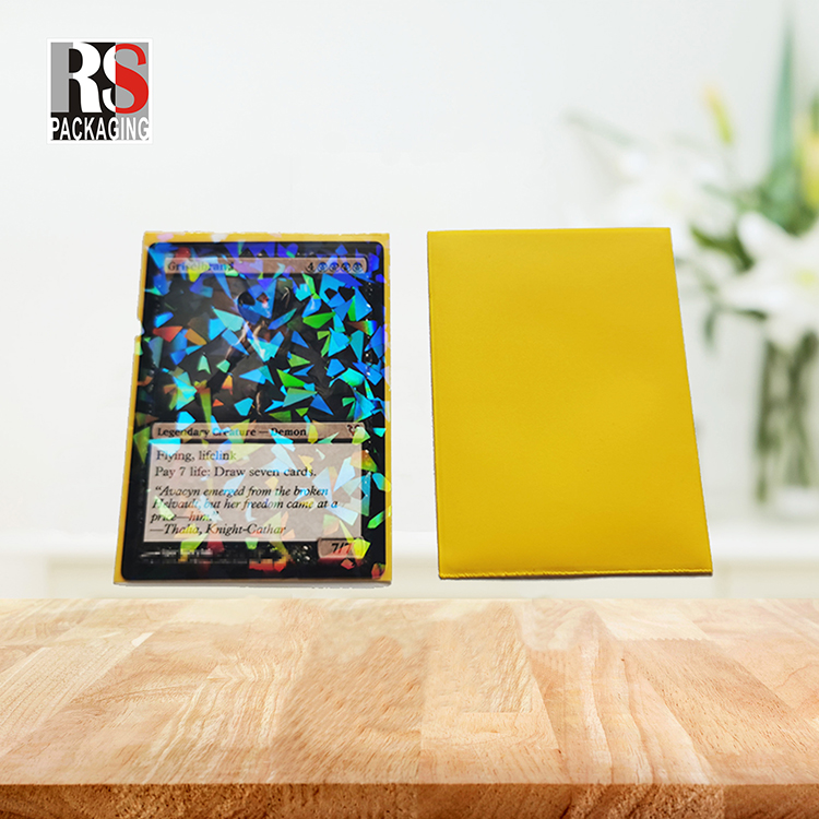 Custom Printed Card Sleeves Plastic Trading Card Protector Sleeves Dustproof
