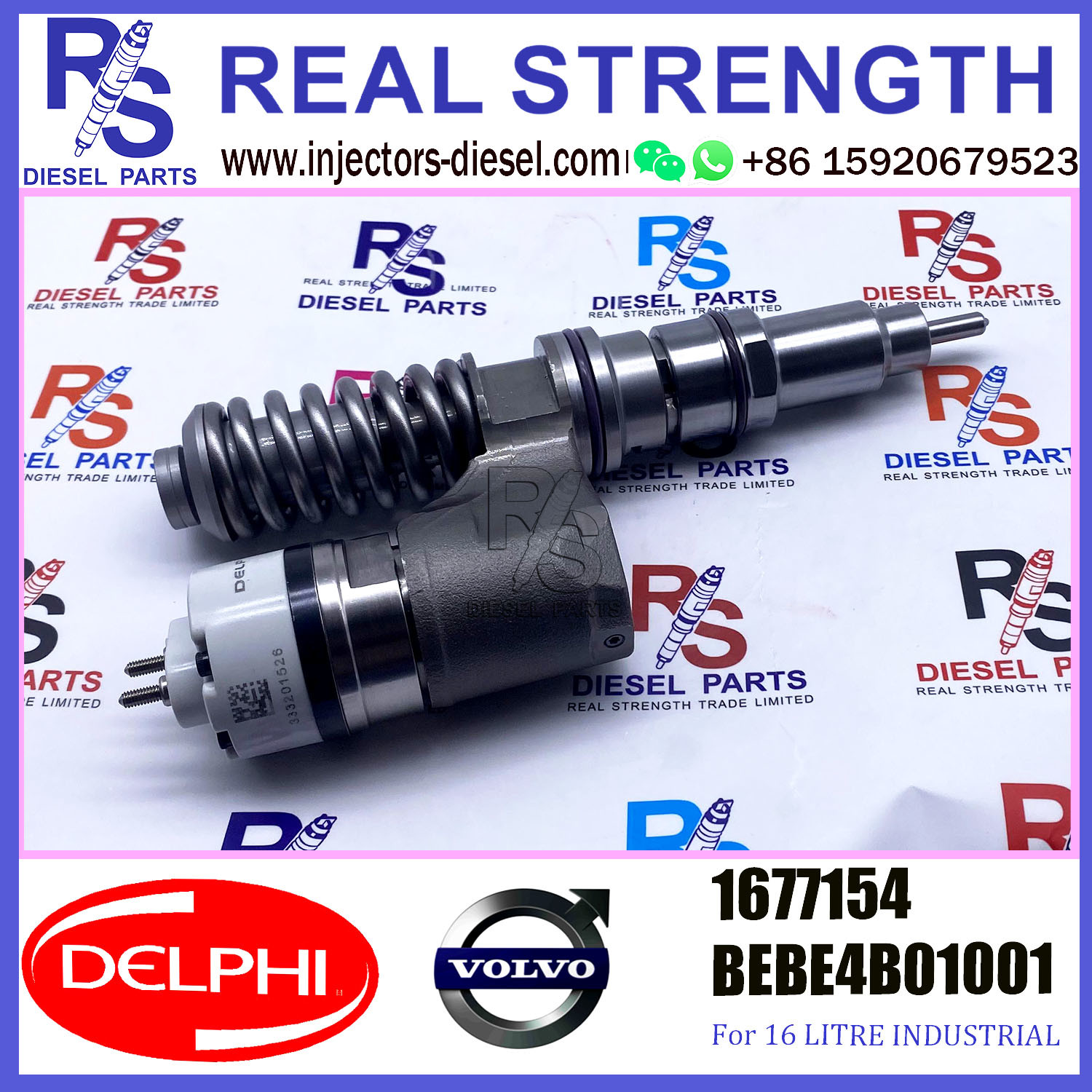 1677154 V-O-L-V Diesel Injector DELPHI BEBE4B01001 A0 For D12 3045 EURO SPEC