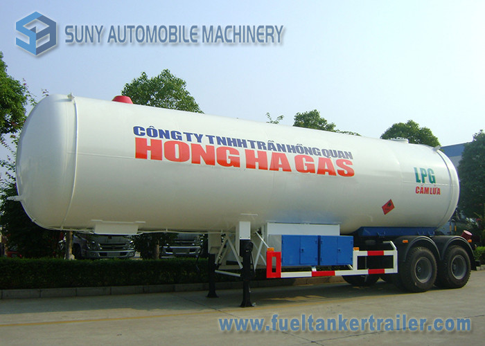 40500L 17T LPG Semi Trailer Cooking Gas 2 Axle LPG Tank Container