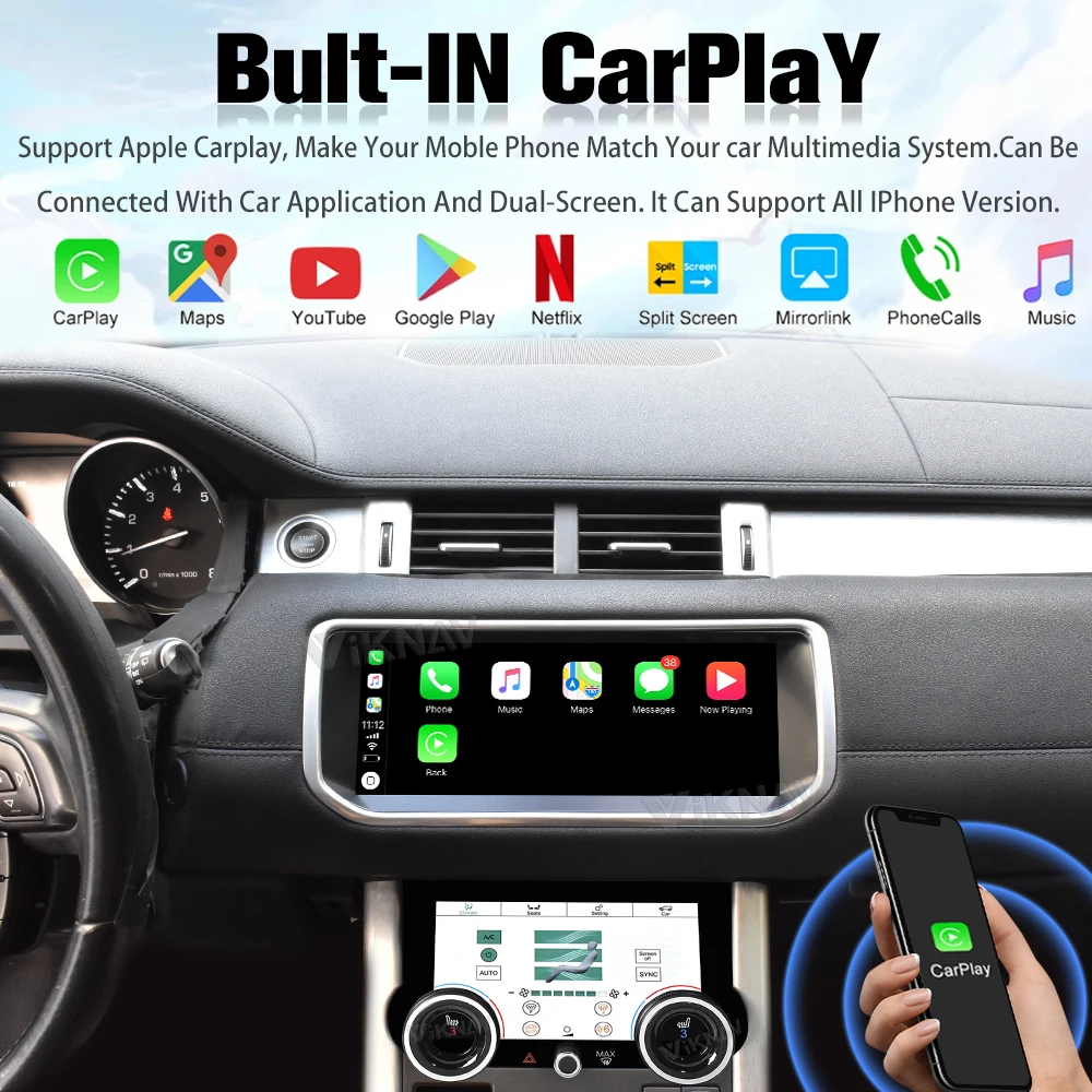 10.25 Inch Android Car Stereo Radio For Land Rover Evoque L551 L538 2012-2018 GPS Navigation Touch Screen DVD Player