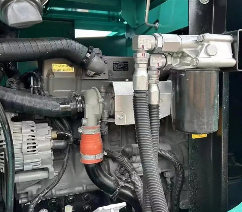 Green Used Kobelco Excavator Hydraulic SK210LC